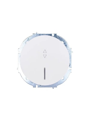 Выключатель проходной 1-кл. СП OSEN 10А IP20 с подсветкой механизм бел. LEZARD 743-0288-114