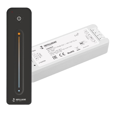 Диммер SMART-SET-PWM-102-72-MIX-SUF Black (12-24В 2х5А ПДУ LINE 2.4G) IP20 пластик INTELLIGENT ARLIGHT 036186