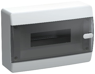 Корпус ЩРН-П-12 UNION Compact IP41 черн. прозр. дверь пластик. IEK UIC-KP12-N-12-41-K01