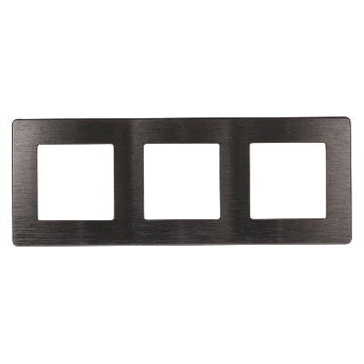 Рамка 3-м 12-5103-12 Эра12 сатин графит Эра Б0052525