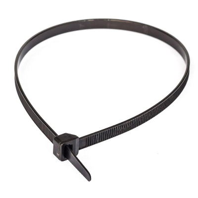 Хомут кабельный 4.8х400 нейлон (ч) (уп.100шт) Промрукав PR08.3079