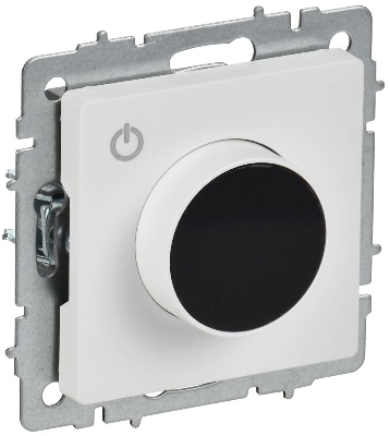 Термостат электронный BRITE СП ТС10-1-БрАБ с индикацией механизм арктич. бел. IEK BR-RT11-K91