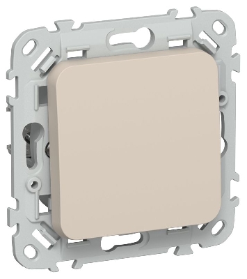 Выключатель проходной 1-кл. СП FLITE ВС61-1-0-ФлЛ 10А механизм льняной IEK FI-V12-0-10-1-K88