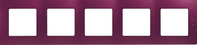 Рамка 5-м Etika сливовый IEK 672565