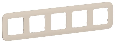 Рамка 5-м СП FLITE РУ-5-А-ФлЛ льняной IEK FI-M52-31-20-K88