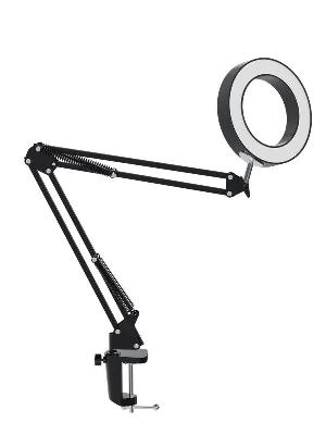 Светильник настольный Desk038. 10Вт 5В 2А RA>80 3 реж. цветности диммируемая струбцина черн. КОСМОС KOC_DESK038