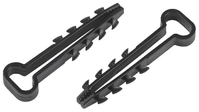 Дюбель-хомут 5-8мм для плоского кабеля NO-224-564 черн. (уп.10шт) Эра Б0066298