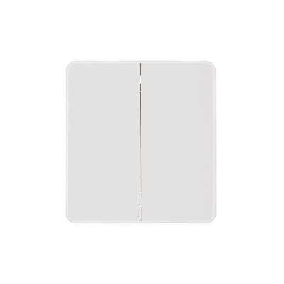 Выключатель для жалюзи 2-кл. СП ROUND MIELE 10А возвратный перламутр Kranz KR-78-0711-1