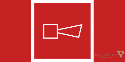 Знак безопасности BL-3015B.F11 "Звуковой оповещатель пожарной тревоги" Белый свет a19648