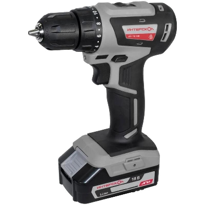 Дрель-шуруповерт аккумуляторная бесщеточн. ДА-10/18В 42 МиниМАКС Li-ion АПИ (кейс 2 аккум. 15А.ч ЗУ) ИНТЕРСКОЛ 709.1.2.70