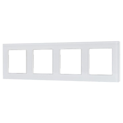 Рамка стеклянная FRM-GLARE-GS-4-WH Arlight 043802