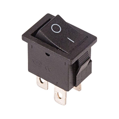 Выключатель клавишный 250В 6А (4с) ON-OFF черн. Mini (RWB-208; SC-768) Rexant 36-2146