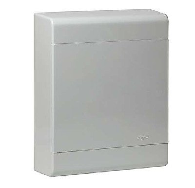 Щиток ОП Тусо 24мод. с непрозрач. двер. 370х302х95мм сер. Рувинил 68324С