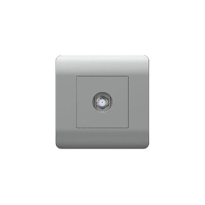 Розетка телевизионная одиночная SAT NEW3-E коннектор серебр. CHINT 431413