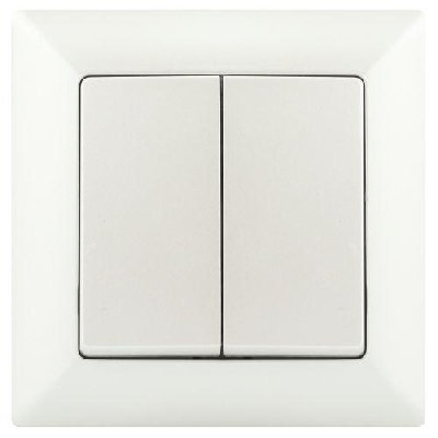 Выключатель 2-кл. СП Solo 4-104-06 10А 250В IP20 перламутр Intro Б0053590