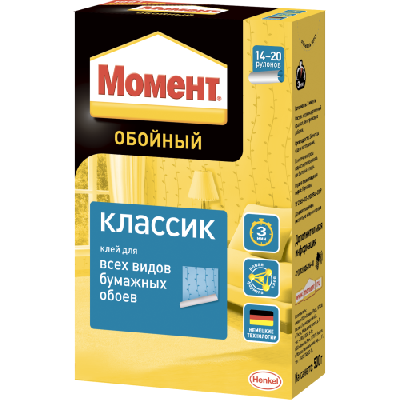 Клей обойный Классик 500г Момент Б0057027