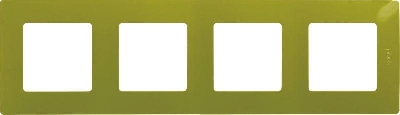 Рамка 4-м Etika зел. папоротник IEK 672544