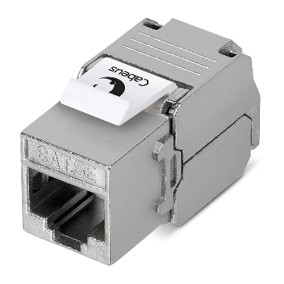Вставка Keystone Jack RJ45 (8P8C) 180град. кат.5E экранир. без инструмента Toolless Cabeus 7965c