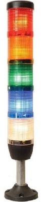 Колонна сигнальная 50мм 24В светодиод LED красн./желт./зел./бел./син. EMAS IK55L024XM03