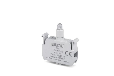 Блок-контакт подсветки с красн. светодиодом 48В пост. и перем. тока CBX EMAS CBX