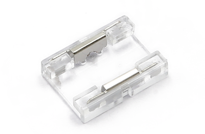Соединитель жесткий пластиковый прозр. для ленты COB 10мм лента-лента (уп.5шт) VARTON V4-R0-00.COB-0000.0001
