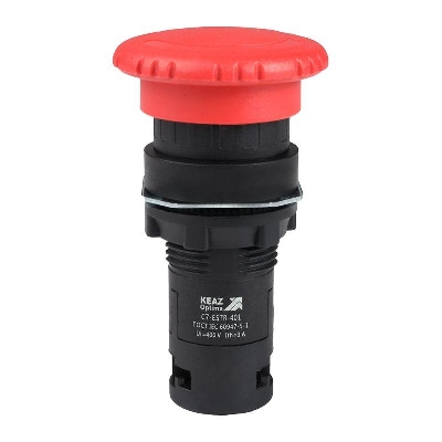 Кнопка аварийного останова OptiSignal Compact D22 С7-ESTR-401 красн. 1НЗ XB7ES542P КЭАЗ 362129