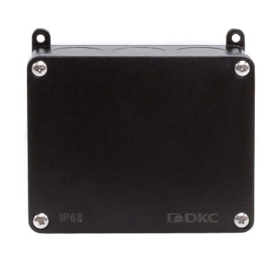 Коробка индустриальная 115х110х46мм IP68 с гладкими стенками черная DKC P68M2516