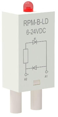 Модуль защиты для реле диод+светодиод 6-24В DC ONI RPM-B-LD-DC6-24V