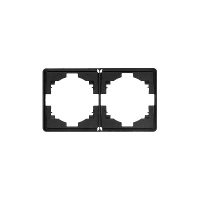 Рамка 2-м ROUND MIELE оникс Kranz KR-78-0752-3