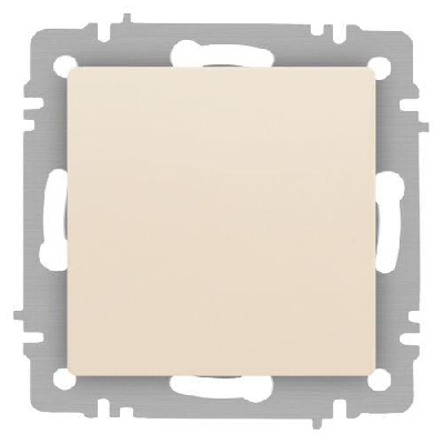 Переключатель 1-кл. СП Accent 6-103-02 10А IP20 250В AL/CU сл. кость Intro Б0063455