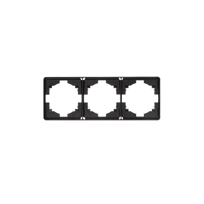 Рамка 3-м ROUND MIELE оникс Kranz KR-78-0753-3