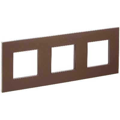 Рамка 3-м SKANDY SK-F33Br металл шоколад IEK SK-M32-M-K30