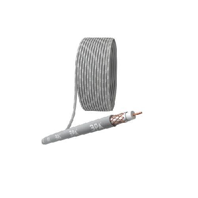 Кабель коаксиальный RG-6U 75 Ом Cu/(оплетка Cu 64%) нг(А)HF сер. (уп.100м) Эра Б0044606