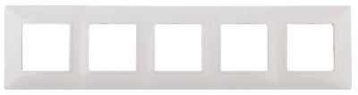 Рамка 5-м 14-5005-01 Elegance бел. ЭРА Б0034405