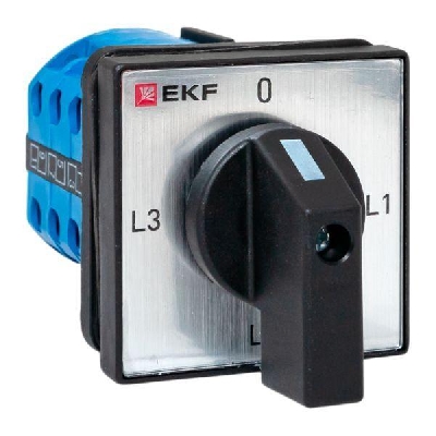 Переключатель кулачковый ПК-1-94 4п 10А для амперметра IP65 EKF pk-1-94-10-65