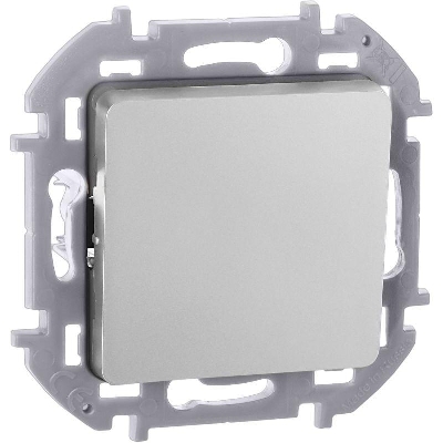 Выключатель кнопочный Inspiria 6А 250В без фиксации НО/НЗ механизм алюм. IEK 673692