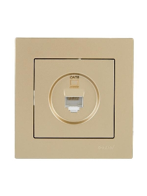 Розетка компьютерная VESNA зол. 140 LEZARD 742-3688-140