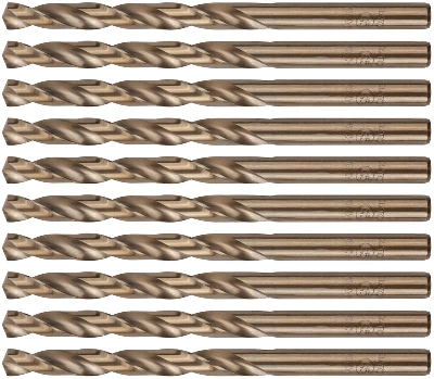 Набор сверл по металлу Profi 6.5х101мм с кобальтом 5проц. (уп.10шт) Cutop 48-65-10