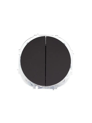 Выключатель 2-кл. СП OSEN 10А IP20 механизм черн. бархат LEZARD 743-4288-101