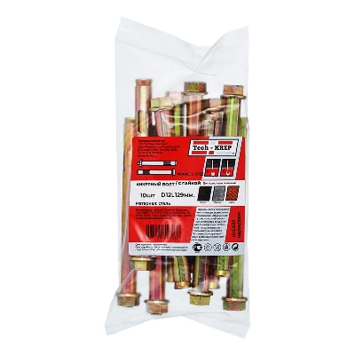 Болт анкерный с гайкой 12х129 (уп.10шт) Tech-Krep/Zitar 124331