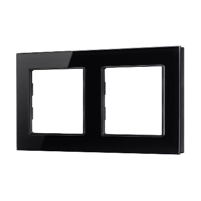 Рамка стеклянная FRM-GLARE-GS-2-BK Arlight 043797