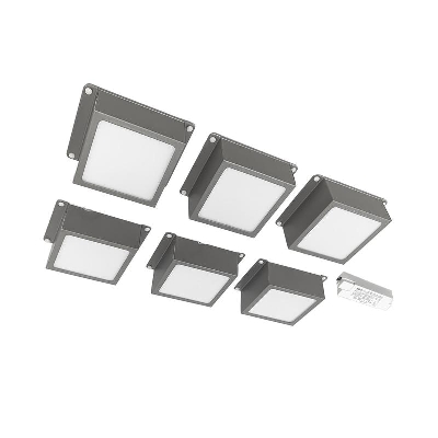 Светильник светодиодный PPL 089/G OPAL 42Вт 4000К IP40 6х(89х89х40мм) GREY ДВО/ДПО домино в потолок Грильято (комплект 6шт) Pro JazzWay 5060159