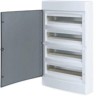 Щит распределительный навесной Unix 4x18мод. IP41 прозр. дверь PROxima EKF ux-4x18-n