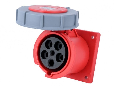 Розетка для скрытой проводки 3Р+РЕ+N 63А 380В IP67 РЩ-103 DEKraft 26276DEK