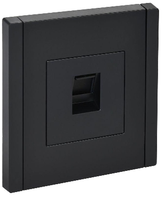 Розетка компьютерная RJ45 кат.6 FORTE&PIANO FP131 черн. IEK FP-K10-2-K02