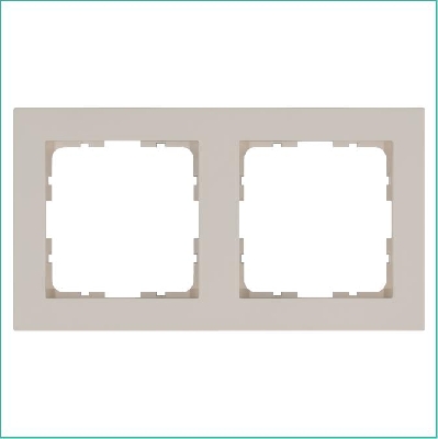 Рамка 2-м G-Classic тауп Jasmart G1002T