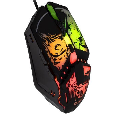 Мышь MG350 игровая проводная 1200-3600dpi с ковриком черн. Intro Б0056132