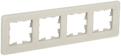 Рамка 4-м BRITE РУ-4-2-Бр стекло песчан. RE IEK BR-M42-G-41-K98