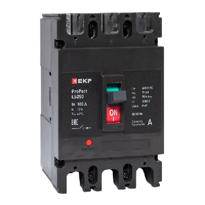 Выключатель автоматический 3п 100А 25кА LS250 ProPact EKF mccb-250-25-3-100-ls