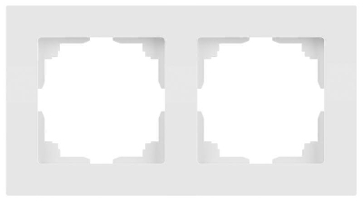 Рамка 2-м СП Accent 6-502-01М бел. матов. Intro Б0063751